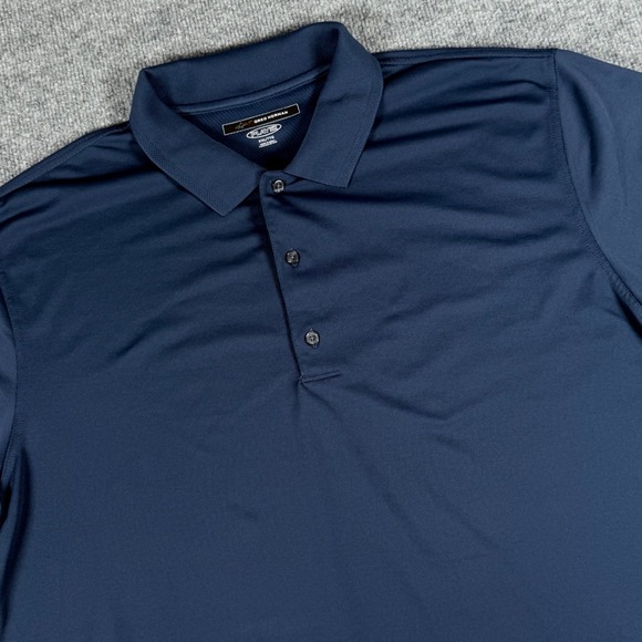 Greg Norman Play Dry XXL 2XL Golf Polo Shirt Short Sleeve Mens Blue Performance - Picture 1 of 9